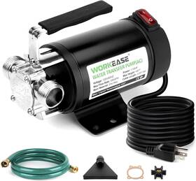 Workease 766157635266 Water Transfer Pump 120 V 330 Gallon Electric Utility Medium Black