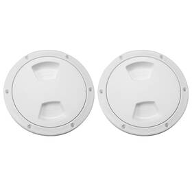 A22062700ux0296 X Autohaux 2pcs 5 Inch Boat Inspection Deck Plate Hatch Marine Round White