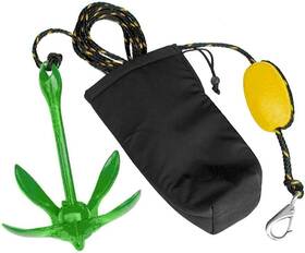 7lblvmaotaozhuang-fba Xialuo Marine Green Kayak Anchor Kits 7 Lb Folding Accessories With 50