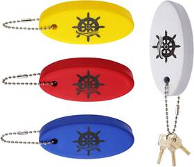 1015504 Xihircd 4 Pack Boat Key Floating Keychain Foam Pu Rescue Tube Water Sports Accessories