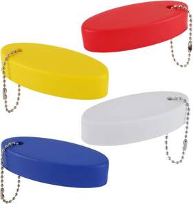 Xihircd 705353469206 4x Boat Floating Keychain Bright Color Oval Key Ring For Boating Surfing Fishing