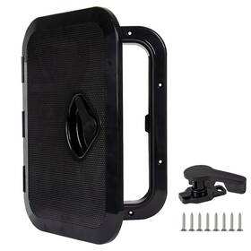 Xztrdi 639394190082 Marine Deck Access Hatch 10.63 Inch 14.76 White/black Rectangle Boat And L