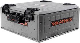 Sso-1016-bg Yak Attack Yakattack Shortstak Solo Storage Box Low-profile Crate With Lid 13 Inch X16 Grey