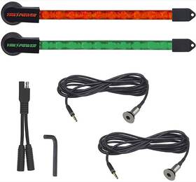 Yp-ledk-rg210 Yak-power Red And Green Complete Led Light Kit 2 Piece 10 Inch