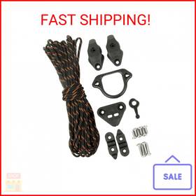 Yakattack 819731013230 Leverloc Anchor Trolley Kit Kayak System With Stealth Pulleys