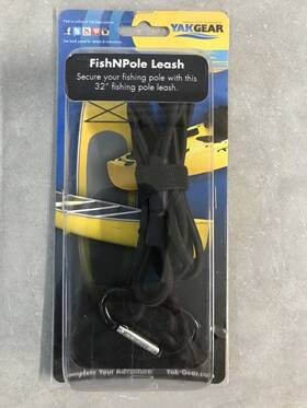 Yakgear 490841008073 Fishnpole Fishing Pole Leash Lanyard Strap Kayak Canoe 32 Inch New