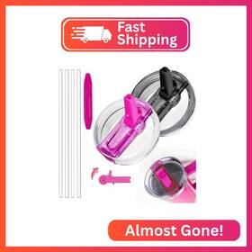 X25022003 Yikuhot 40oz Flip Straw Leak Proof Lid For Stanley Cup Accessories 2 Pack No Sp