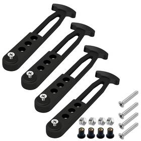 Yrmj 720118558797 4 Pack Boat Telescoping Ladder Rubber Strap Boarding Fixed Lock Belt Adjustab
