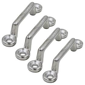 Yyst-2 Yyst 610396191338 Stainless Steel 1 Inch Mount Bimini Top Pad 2.5 Inches X 5mm Silver