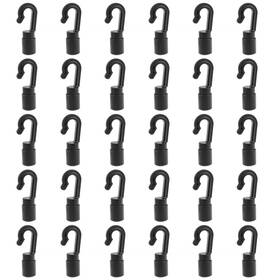 A12c8398 Zangc 1/4 Inch Shock Cord Hook Black Heavy-duty Bungee End For Kayaking/camp