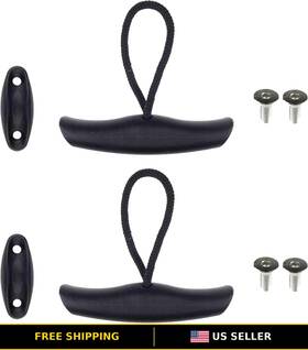 Ze-843 Zelerdo Kayak Carry Pull Handle Set With Cord And Pad Eyes Screws - 2 Pack