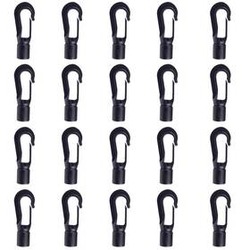 Ze089 Zelerdo 20 Pack Kayaks Bungee Shock Cord Hook For 3/16 Inch Rope