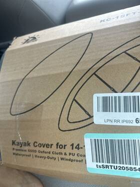 Kc-15ft-blk Zettum Kayak Cover 15 Ft - 600d Canoe For Outdoor Storage Heavy Duty And W