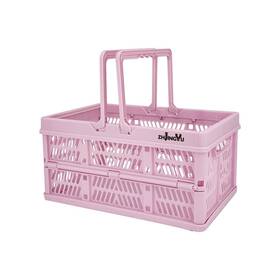 Zhjingyu 759041282325 Crates For Storage Plastic Baskets 11.9 Inch X8 X6.1 Pink