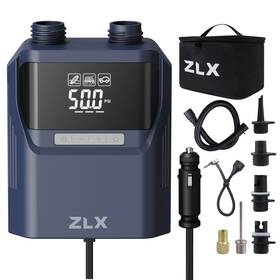 Pump-c01 Zlx Paddle Board Pump 50psi Sup With 12v Dc Car Connector-no Battery. High