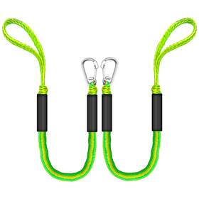 Zrschyg202502 Zrschyg 3ft Bungee Dock Lines For Boats Single Hook 54 Inches Green&yellow