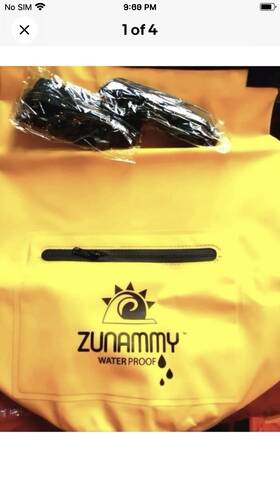 Zwb2000ye-5lt Zunammy Floating Waterproof Dry Bag With Strap 5l Roll Top Sack Keeps Gear Yellow