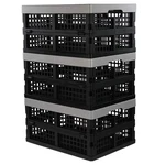 Folding Storage Crate Collapsible Container Basket Bin Set Of 3 16L By Jekiyo. Fixed Price $37.43.