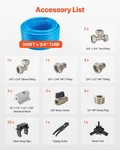 New Air Compressor Line Kit, 300FT X 3/4", Hdpe-aluminum Compressed Piping. Fixed Price $298.46.