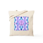 Cafepress Anchor Purple Aqua Geometric Tote Bag (1628878931). Fixed Price $10.99.