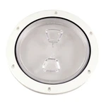 Beckson 6" Clear Center Screw Out Deck Plate White DP60-W-C Upc 021083001821. Fixed Price $37.97.