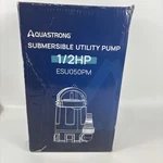 Aquastrong Sump Pump 1/2 Hp Submersible Water Thermoplastic Portable. Fixed Price $39.95.