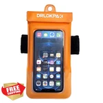 Drlokpak Orange Floating Waterproof Phone Pouch. Fixed Price $27.99.