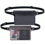 2-PACK Waterproof Pouch With Adjustable Waist Strap Dry Bag For Phones And Val. Fixed Price $13.99.