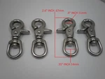 4PCS Stainless Steel Swivel Trigger Clip Lobster Clasp Snap Hook Fast Shipping!. Fixed Price $12.99.