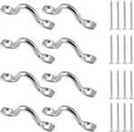 Bowkin 8PCS M5 Stainless Steel Pad Eye Straps With 16 Screws Kayak Boat Kit. Fixed Price $12.99.