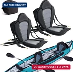 2 Pack Of Kayak Seat Deluxe Padded Canoe Backrest Sit Top Cushioned. Fixed Price $113.51.