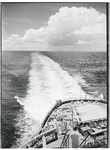 Elevated View Looking From Upper Decks Down Onto Stern Of Main Dec- Old Photo. Fixed Price $6.52.