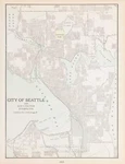 Old Map Seattle Washington George Cram, Vintage Alki Point 1900. Fixed Price $54.00.