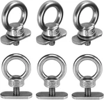 6 Packs Stainless Steel Kayak Track Mount Tie Down Eyelet Rail For Silver. Fixed Price $19.49.