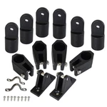 12PCS Boat 3 Bow Bimini Top Fittings Hardware Set Black Nylon Combo To.... Fixed Price $31.79.