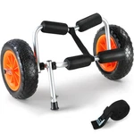 Foldable Kayak Cart Canoe Boat Carrier 250LBS Load With 10'' Solid Tires. Fixed Price $43.99.