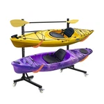 Freestanding Kayak Storage Rack, Adjustable Racks Outdoor With 4 Lockab.... Fixed Price $112.83.
