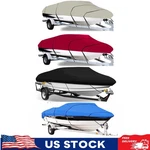 4-COLOR Trailerable Boat Cover Waterproof Marine Grade For V-hull Runabout. Fixed Price $46.48.