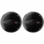 5.25" Marine Speakers Pair Water Black Flush Mount 5-1/4" Houseboat New. Fixed Price $65.00.