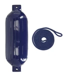 Rockville FEN110-NAVY Blue 10" X 30" Marine Boat Fender, Uv-resistant/inflatable. Fixed Price $44.95.