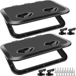 Seaflo 17.3X12.4 Marine Deck Access Hatch Black Abs Boat Lid 2PACK #R022. Fixed Price $51.20.