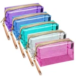 Meetory 5 Pack Waterproof Cosmetic Bag Portable Translucent Makeup Zipper.... Fixed Price $29.13.