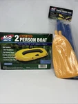 H2O Surf's Heavy Duty 2-PERSON Inflatable Boat 73" X 43" W/ Super Tough Oars. Fixed Price $109.99.