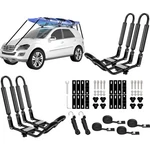 2 Pairs Kayak Roof Rack Crossbars Canoe Paddle Boat Carrier Mounts Suv. Fixed Price $77.98.