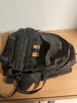 Tactical Black Backpack With American Flag Military Tech Utility Gear Bag. Fixed Price $25.00.