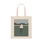 Sailboat Yacht Sea View Earth Day Canvas Shopping Cotton Tote Bag. Fixed Price $23.27.