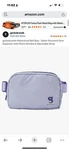 Geckobrands Waterproof Waist Pack Belt Bag W/ Phone Window, Adjustable, Purple. Fixed Price $25.00.
