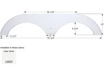 Icon 12033 FS2033 Tandem Axle Fender Skirt Forest River Cherokee Rvs - White. Fixed Price $225.82.