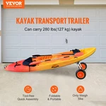 Vevor Heavy Duty Kayak Cart, 280LBS Load Capacity, Detachable Canoe Trolley. Fixed Price $55.90.
