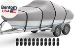 Waterproof Boat Cover 20-22 Ft, 1400D Heavy Duty Middle Reinforced Marine Grade. Fixed Price $159.00.
